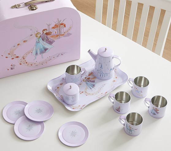 Disney Frozen Tin Tea Set for Kids | Pottery Barn Kids