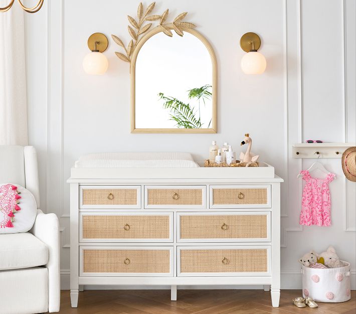 Ava Regency Caned 7-Drawer Dresser & Topper | Pottery Barn Kids
