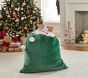 Green Velvet Santa Bag