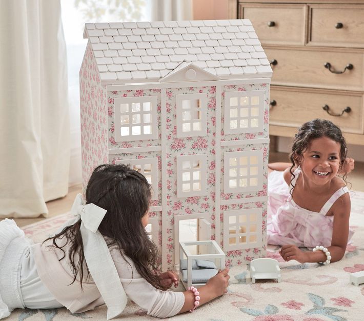 LoveShackFancy Antoinette Floral Dollhouse | Pottery Barn Kids