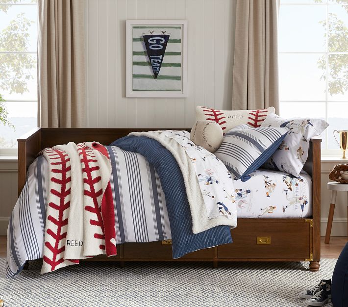 Vintage Baseball Kids' Sheet Set | Pottery Barn Kids