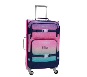 Mackenzie Rainbow Ombre Glitter Luggage | Pottery Barn Kids