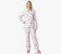 Blush Heritage Santa Adult Flannel Pajama Set