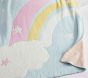 Rainbow Fuzzy Kid Throw Blanket
