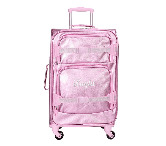 Mackenzie Metallic Pink Ultimate Luggage | Pottery Barn Kids