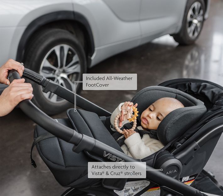 UPPAbaby Aria V2 Infant Car Seat - Jake/charcoal