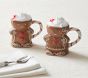 Gingerbread Ceramic Shaped Kids Mugs, Set of 2