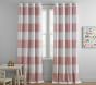 Open Box: Preppy Rugby Stripe Cotton Grommet Blackout Curtain