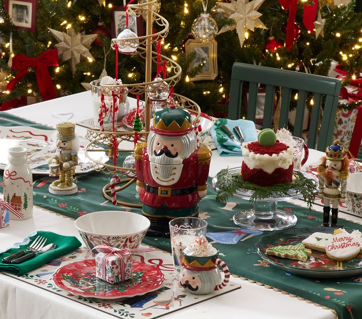 Rifle Paper Co. Christmas Shaped Mugs Set | Pottery Barn Kids