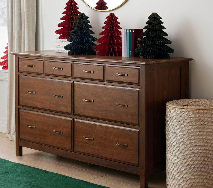 christmas tree for dresser Rustic Elegant Christmas Living Room, Mantel and Tree Decor - DIY Beautify