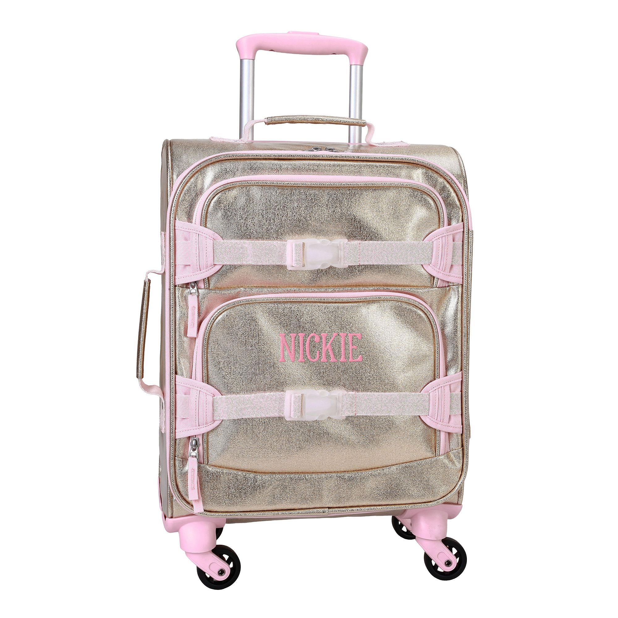 Mackenzie Metallic Gold Ultimate Small Carry-On Luggage