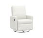 Open Box: Beckett Small Spaces Swivel Recliner Basketweave Slub Ivory