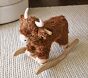 Highland Cow Critter Plush Nursery Rocker