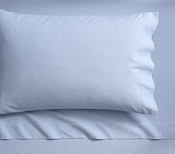 Chambray Solid Organic Sheet Set