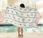 Floral Stripe Kid Beach Towel UPF 50+