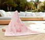 Seashells Plush Jacquard Baby Beach Hooded Towel UPF 50+