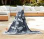 Bubbles Whale Plush Jacquard Baby Beach Hooded Towel UPF 50+