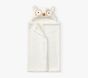 Snow Owl Faux Fur Baby Hooded Towel