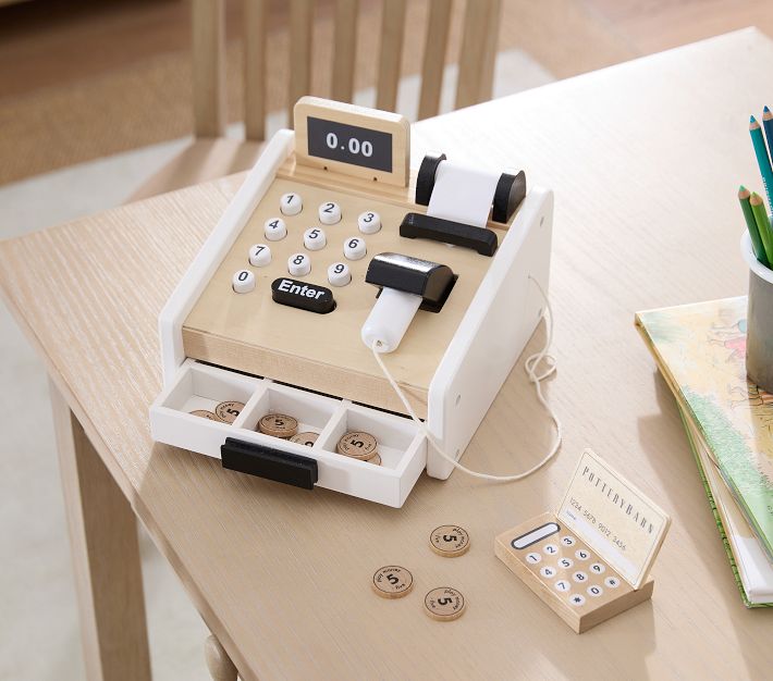 Wooden Cash Register Toy for Kids | Pottery Barn Kids