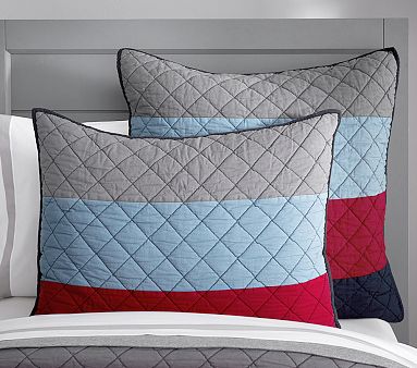 Block Stripe Standard Sham