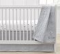 Montauk Stripe Belgian Flax Linen Crib Skirt