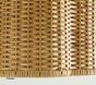 Rattan Scallop Flushmount (15")