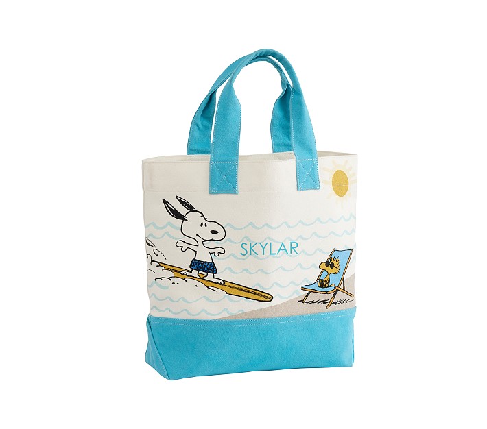 【SURF'S UP PEANUTS】TOTE BAG TSPTR 'Surf's Up' Snoopy Tote Bag - Ecru