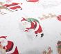 White Santa Organic Flannel Duvet Cover &amp; Shams
