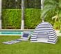Navy Rugby Stripe Sun Tent