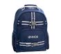 Navy Trim Solid Mackenzie Backpack