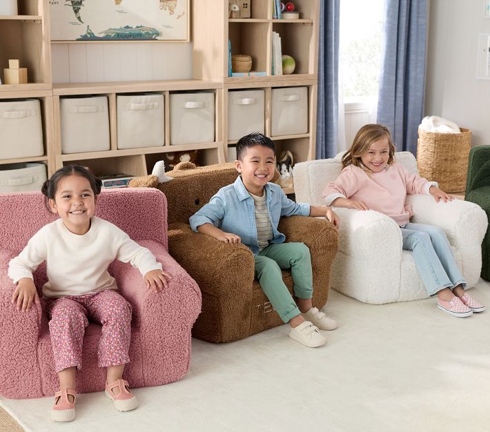 Anywhere Chair®, Pink Berry Cozy Sherpa | Pottery Barn Kids