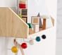 Modern Polka Dot Shelf with Hooks