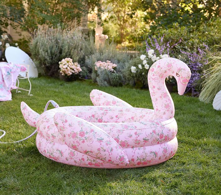 LoveShackFancy Inflatable Swan Pool | Pottery Barn Kids
