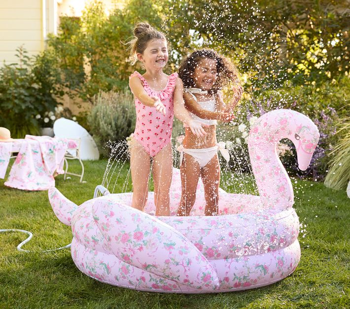 LoveShackFancy Inflatable Swan Pool | Pottery Barn Kids