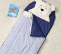 Striped Shaggy Head Critter Sleeping Bags