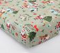 Candy Cane Village Organic Crib Fitted Sheet