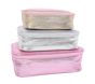 Mackenzie Gold/Silver/Pink Packing Cubes, Set of 3