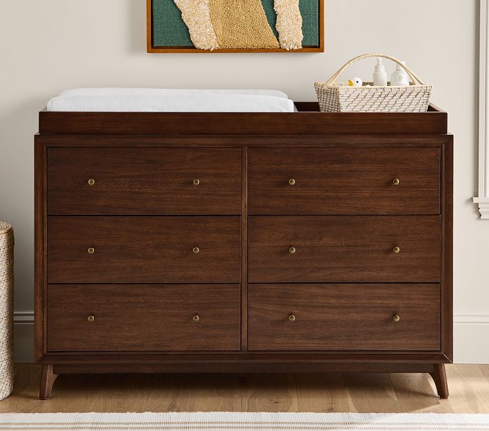 Sloan Extra Wide Changing Table Dresser & Topper | Pottery Barn Kids
