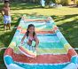 Rainbow Stripe Inflatable Water Slide