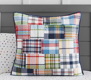 Housse De Couette Pottery Barn Madras – Queen – 100% Coton – Multicolore