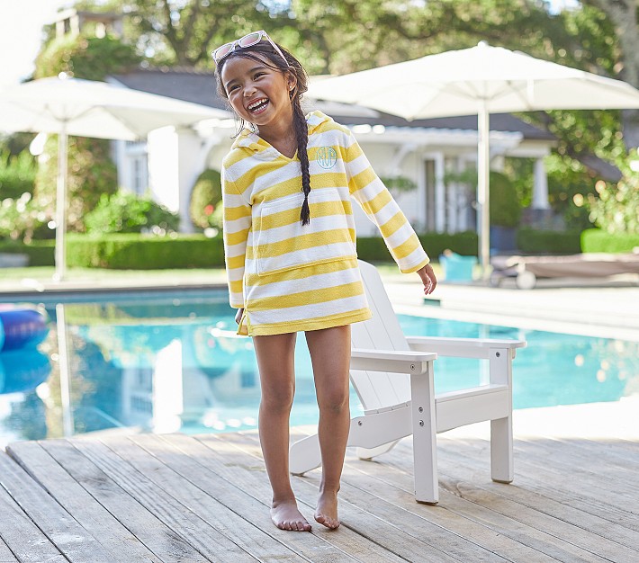 Stripe Cover-Up, Medium, Yellow