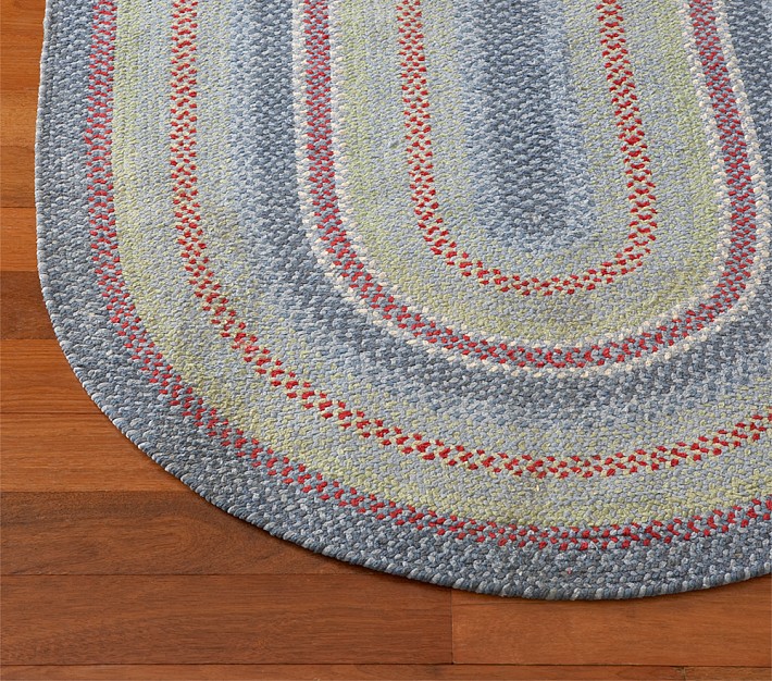 Primary Chenille Braided Rug Swatch