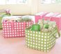 Square Solid Canvas Storage, Pink