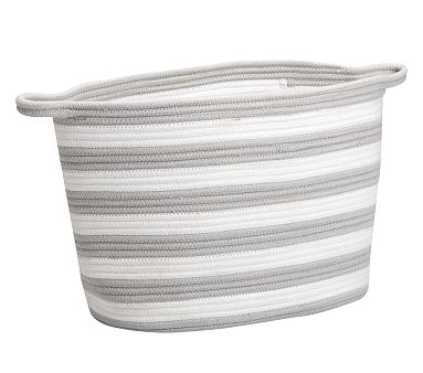 Grey Cotton Rope Basket, Large