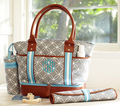 Gray Geo Tote