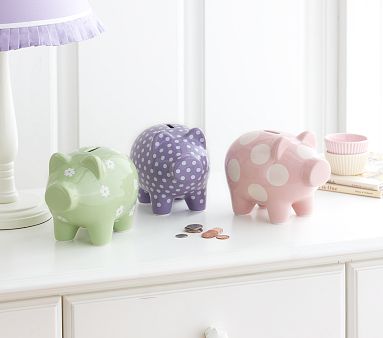 Pink Dot Piggy Bank