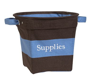 Medium Brown/Blue Stripe Tote