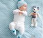 Dot Knit Sherpa Baby Blanket