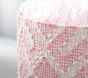 Pink Soft Preppy Diamond Weave Storage