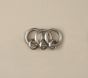 Metal Round Rings - Brushed Nickel